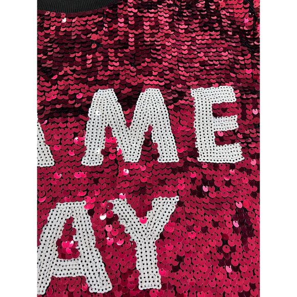 Sequin Game Day Why Dress Red and White - Picture 7 of 12